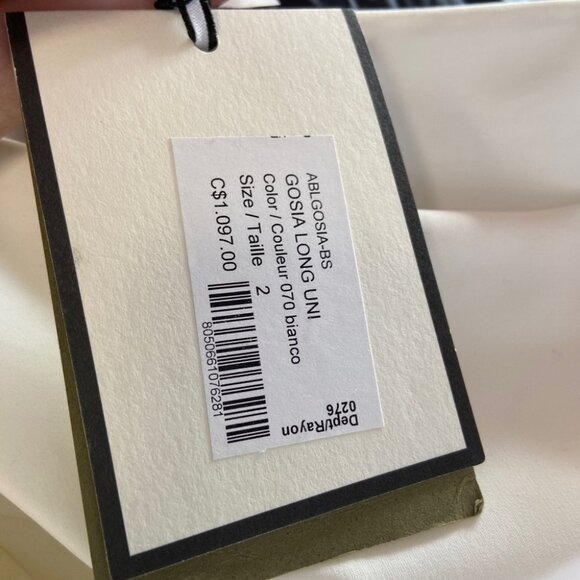 NWT Chiara Boni La Petite Robe Gosia One-Shoulder Gown in White Size 2 - Picture 6 of 13